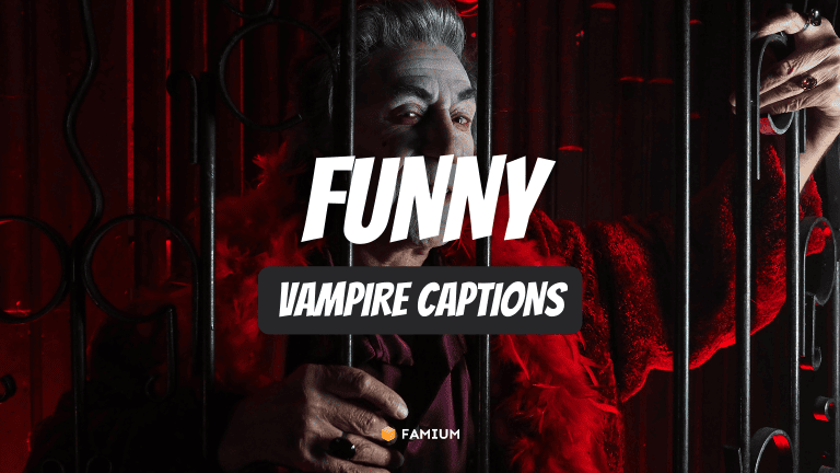 Funny Vampire Captions for Instagram